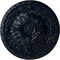 Ekena Millwork Amelia Ceiling Medallion (Fits Canopies up to 2 3/8"), Hnd-Painted Midnight Dream, 19 5/8"OD x 3/4"P CM20AMMDF - alternate 1